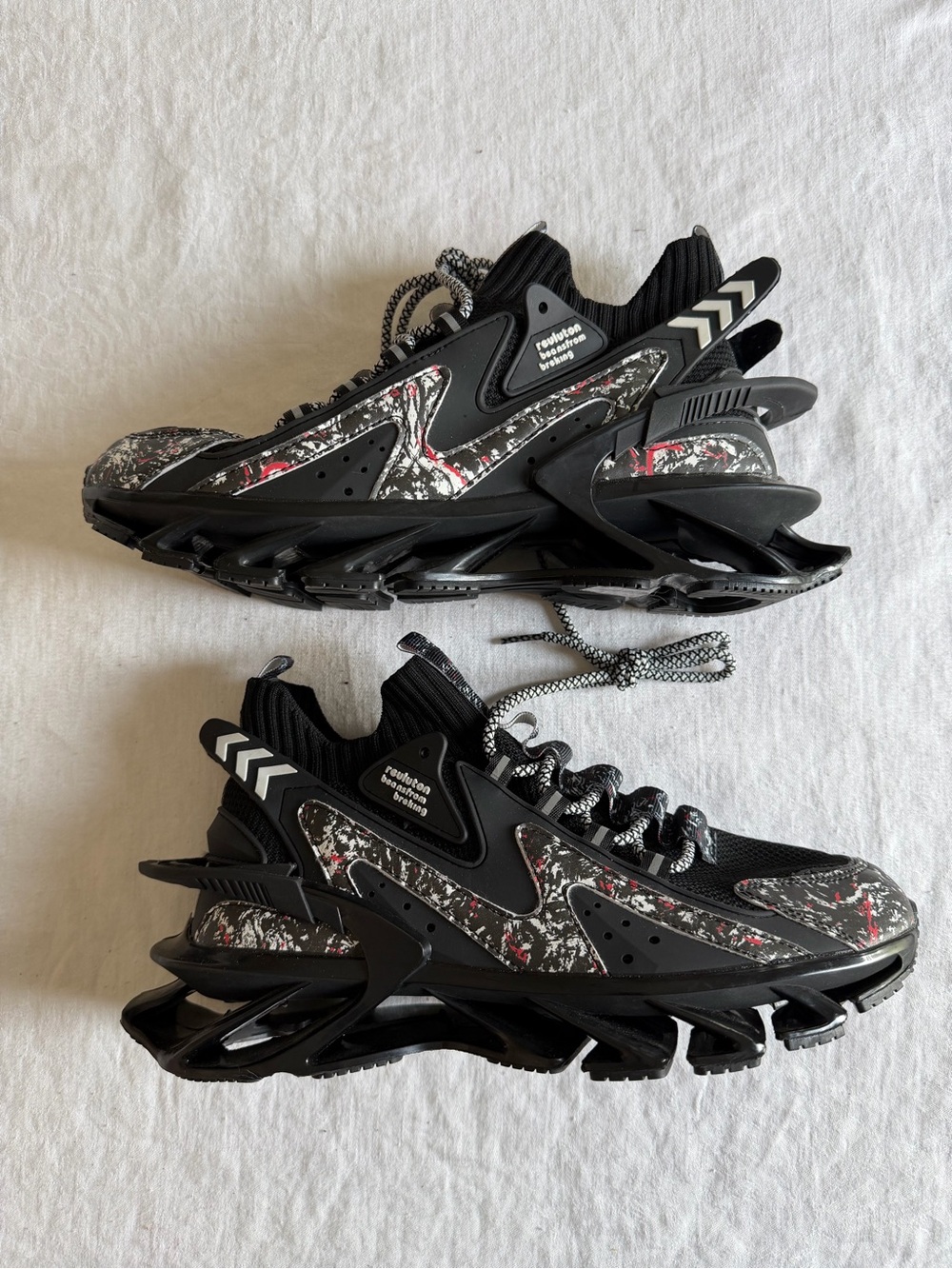 Men’s Reuluton “ Beansfrom breking “ Blade Sneakers Multicoloured Camo Size 41 - Picture 9 of 14